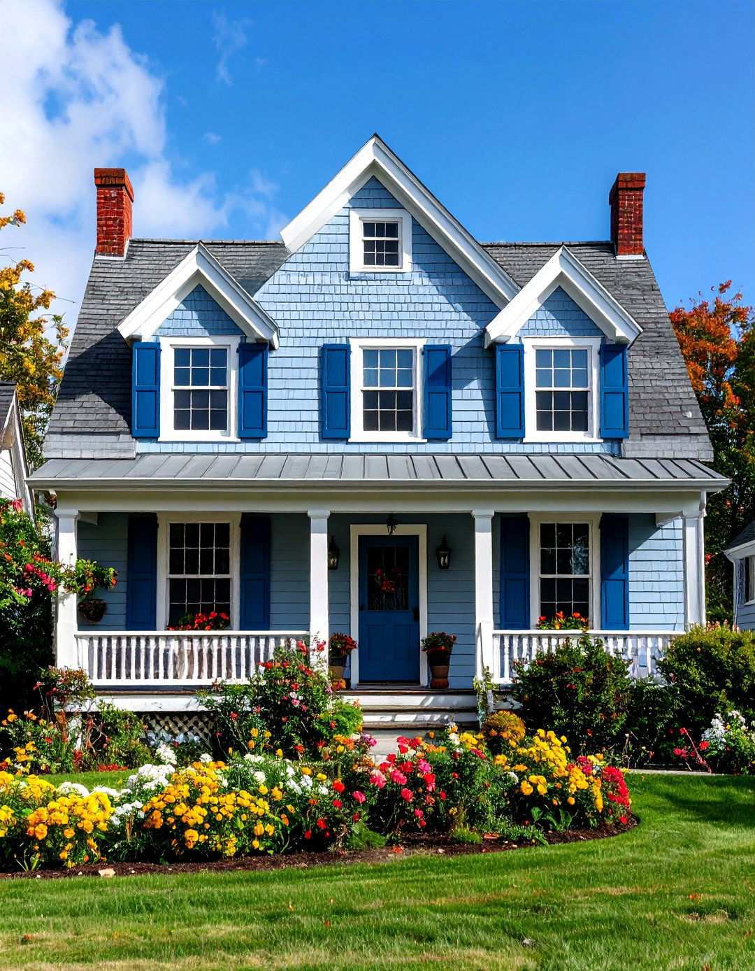Cape Cod Light Grey Style - 24 Light Grey House With White Trim Design Ideas