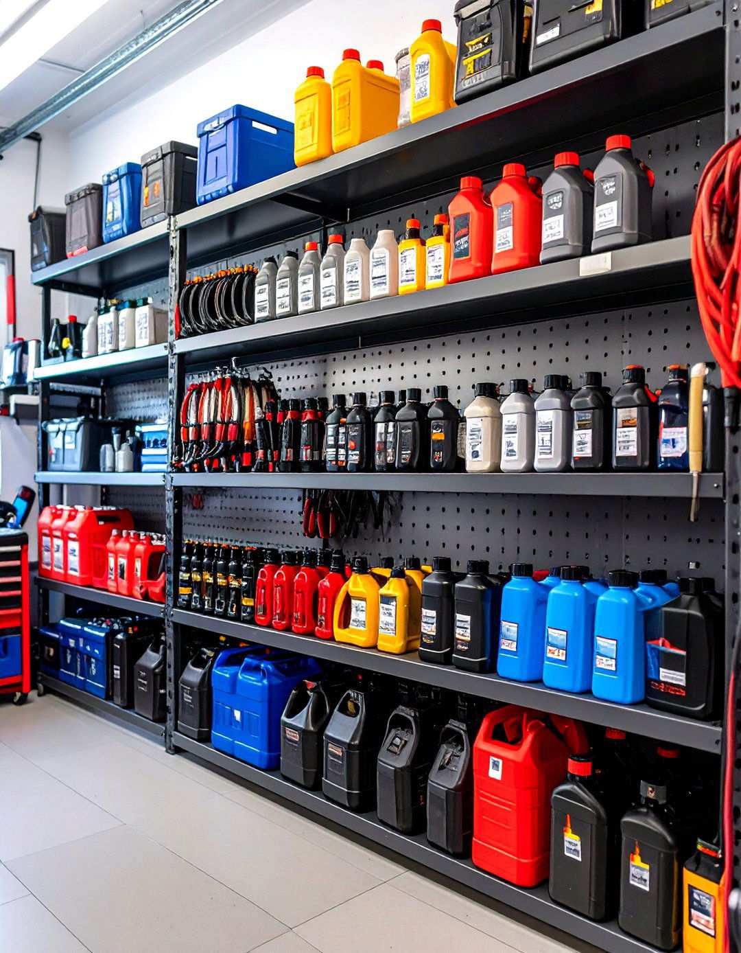 Car Maintenance Center - 24 Pegboard Ideas