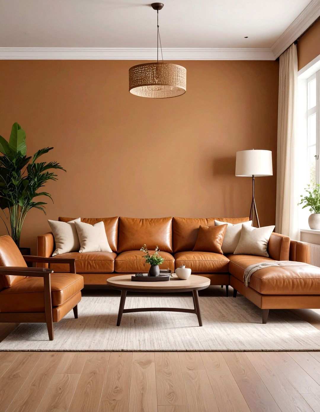 Caramel Living Room Warmth - 24 Monochromatic Color Schemes for Rooms