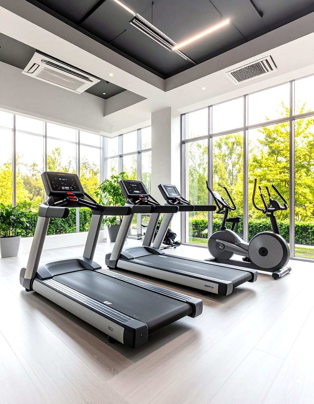 Cardio Equipment Compact Training Station - 24 Small Home Gym Ideas
