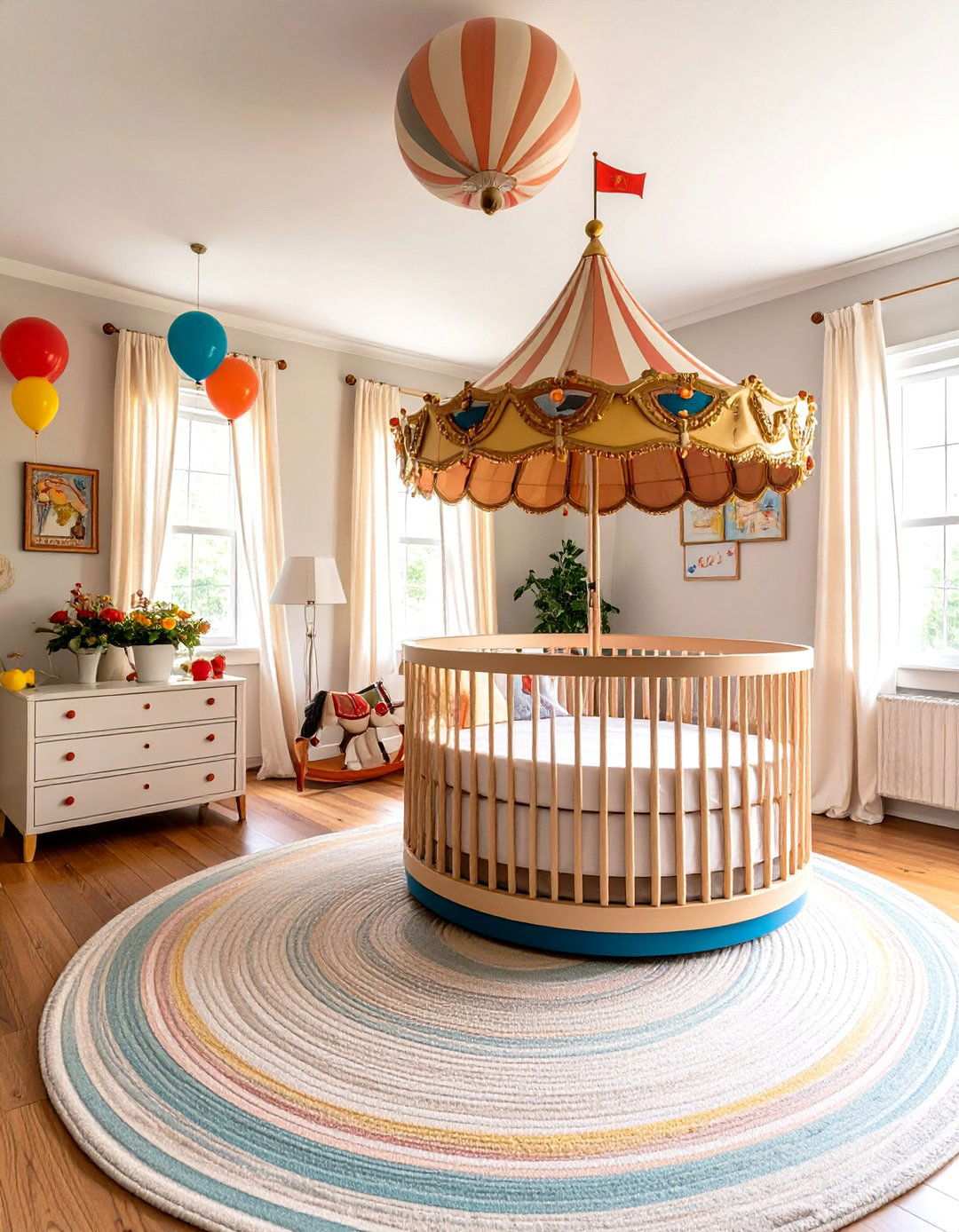 Carousel Princess Vintage Circus Nursery - 24 Princess Nursery Ideas
