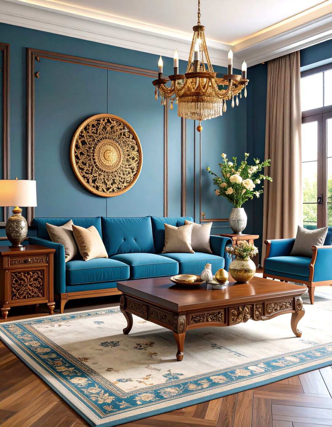 Carved Wood Furniture Living Room - 24 Southwestern Living Room Ideas