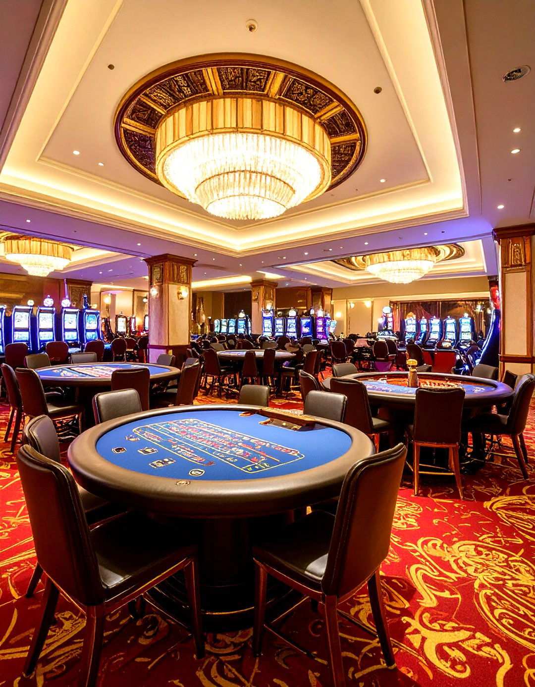 Casino Gaming Room with Professional Tables - 24 Luxury Man Cave Ideas