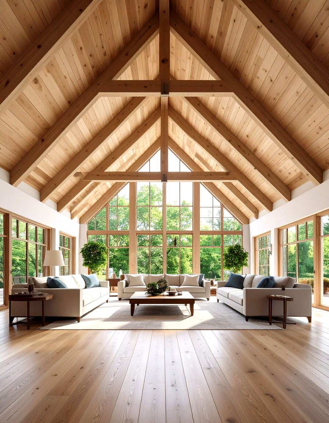 Cathedral Wood Ceiling Structures - 24 Wood Ceiling Ideas