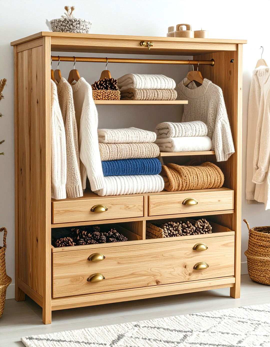 Cedar Protected Closet Storage with Natural Moth Defense - 24 sweater storage ideas