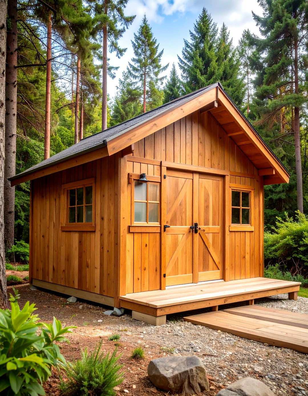 Cedar Stain Natural - 24 Shed Color Ideas