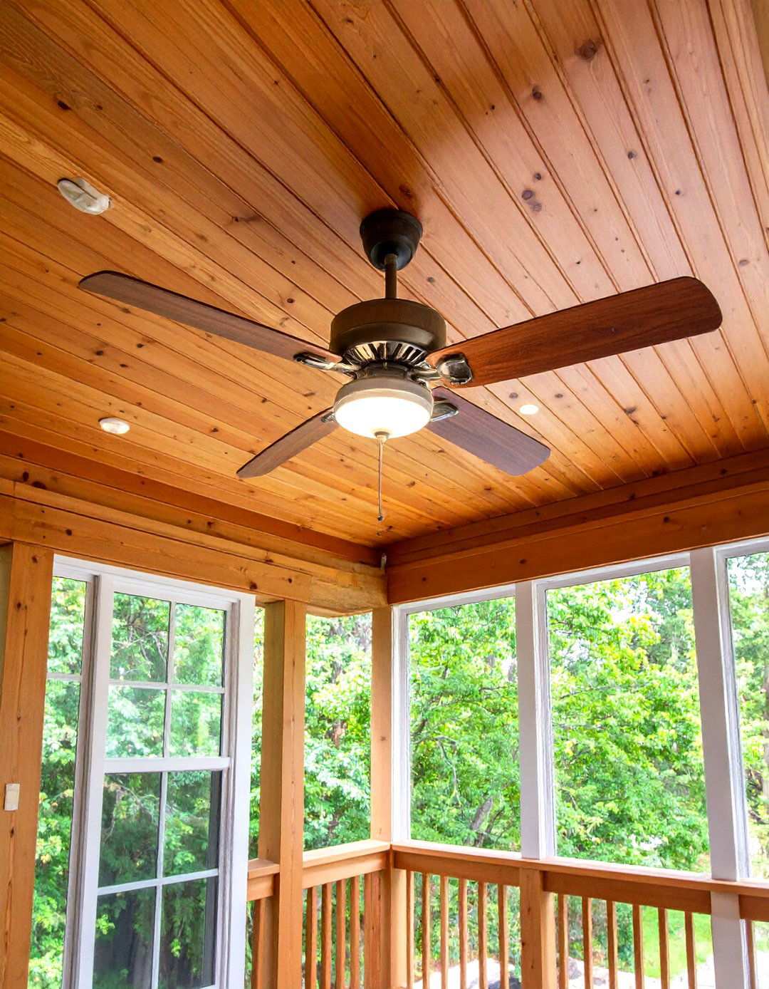 Ceiling Fan Installation Comfort - 24 Rustic Front Porch Ideas