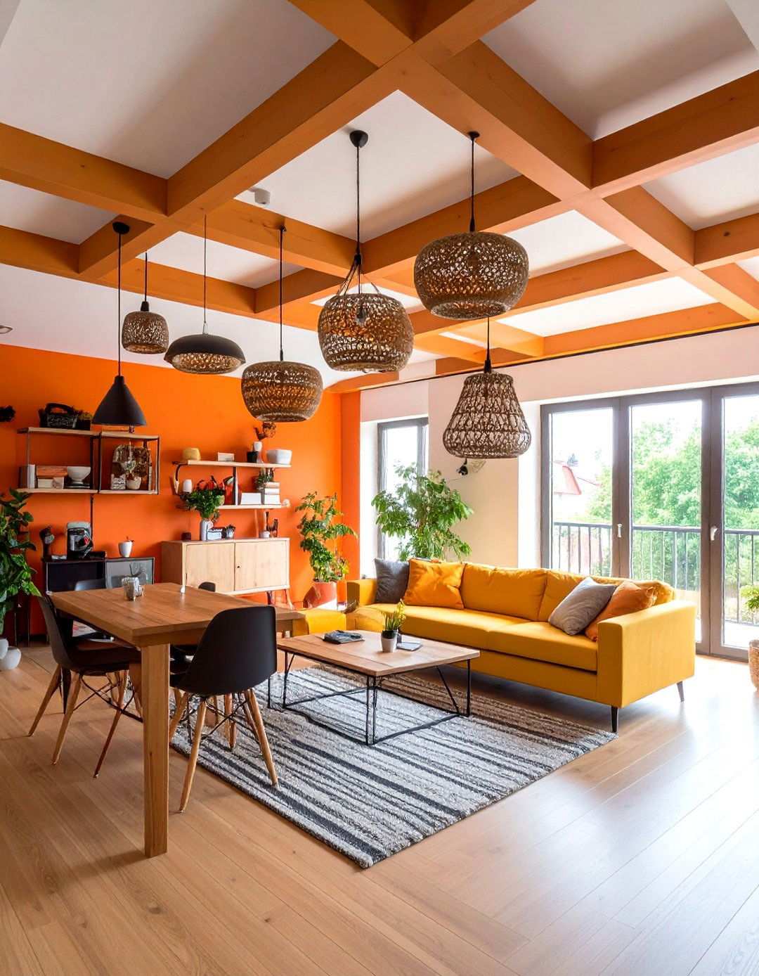 Ceiling Mounted Storage - 24 Studio Apartment Ideas