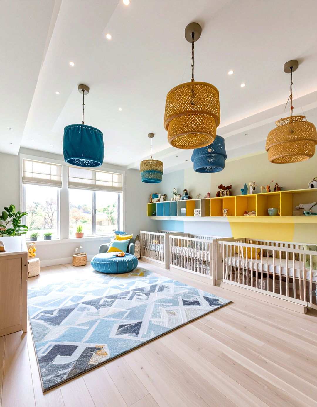 Ceiling Storage Innovation - 24 Small Nursery Ideas