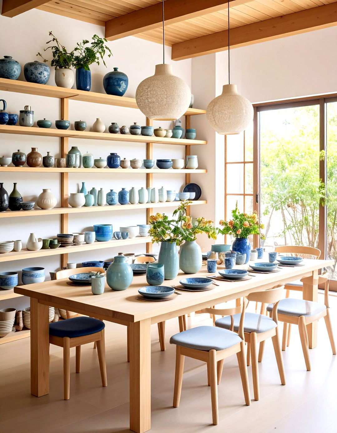 Ceramic Art Display Dining Room - 24 Japanese Dining Room Ideas