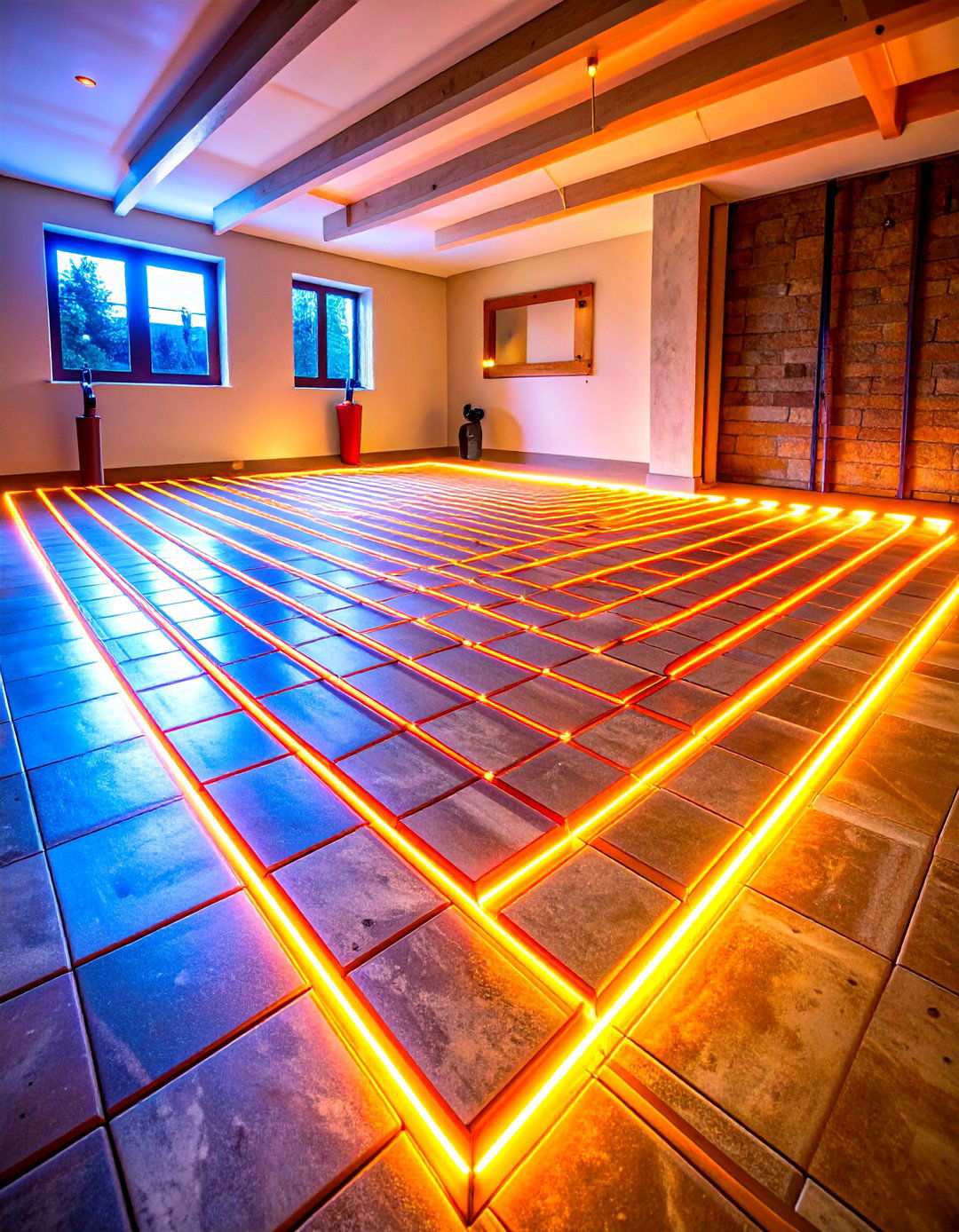 Ceramic Tile with Heated Underlayment - 24 Man Cave Flooring Ideas