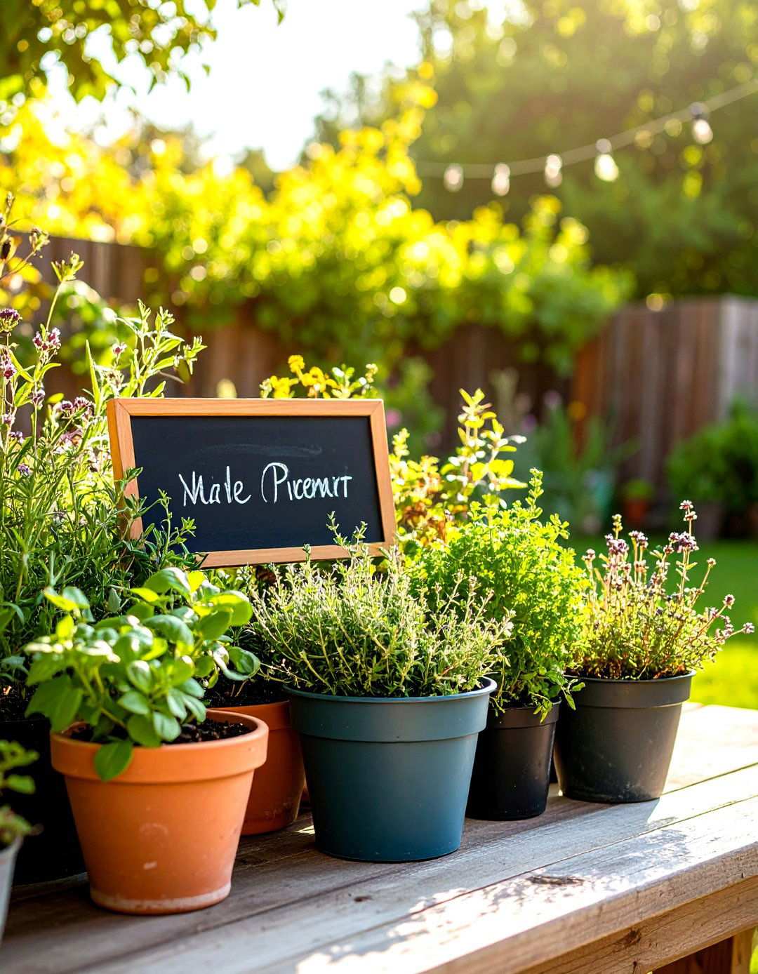 Chalkboard Label Garden Pots - 24 Painted Pot Ideas