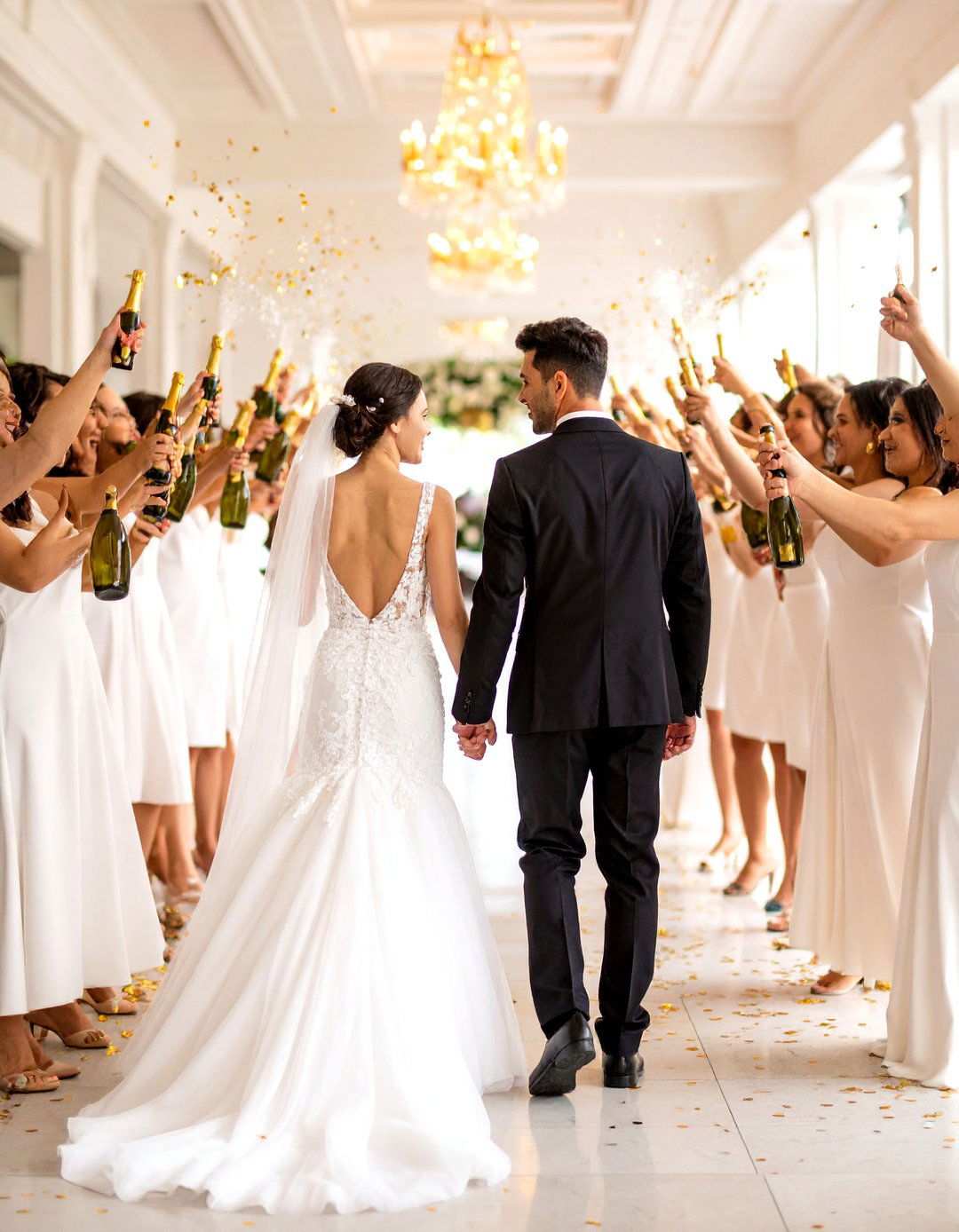 Champagne Toast Exit - 24 Wedding Send-off Ideas