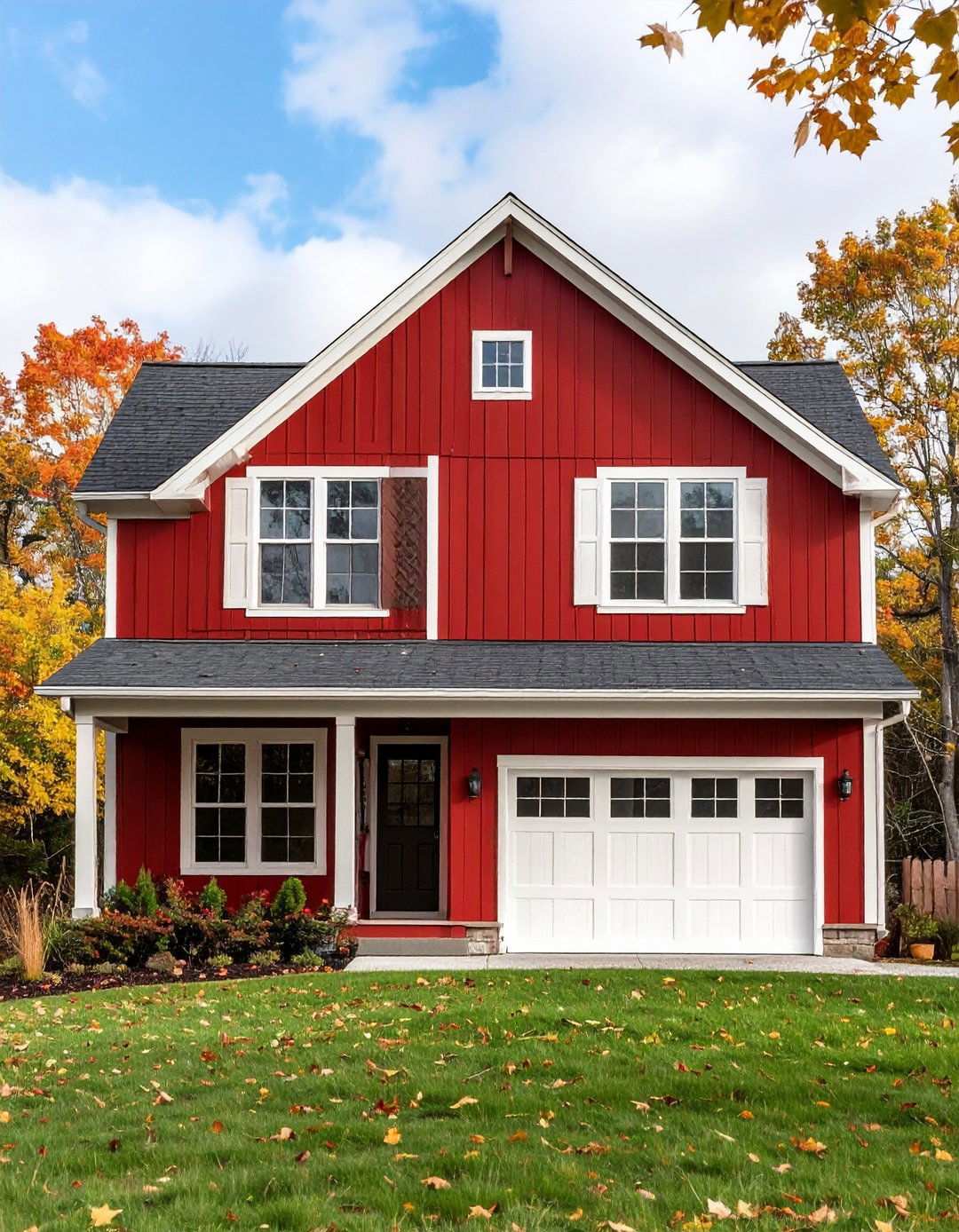 Cherry Red Ranch House Design - 24 red home exterior ideas