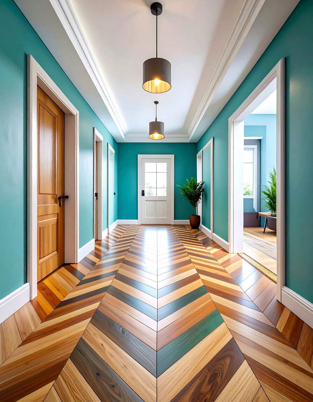 Chevron Pattern Design - 24 Wood Floor Design Ideas