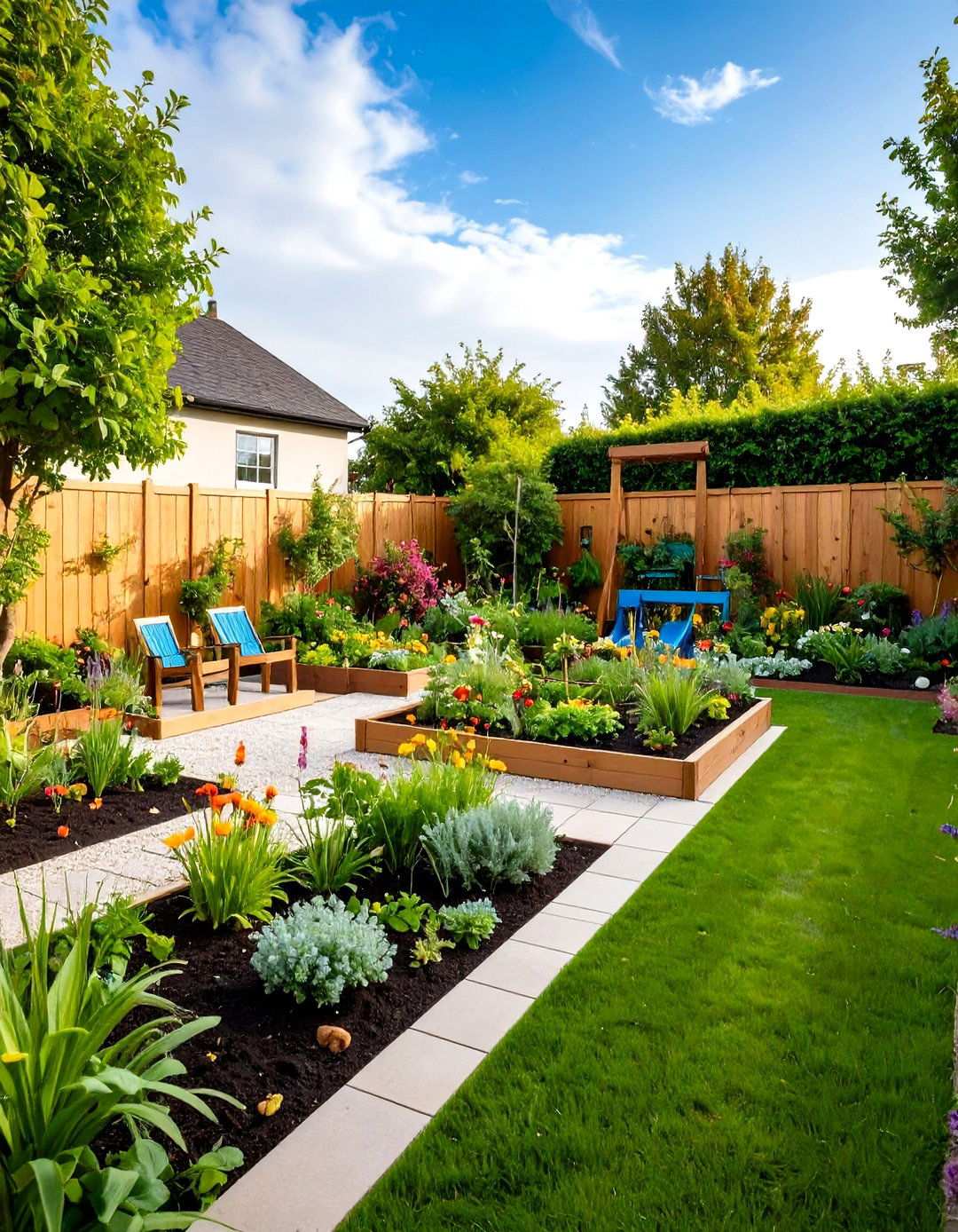 Child Friendly Discovery Garden - 24 Small Walled Garden Ideas