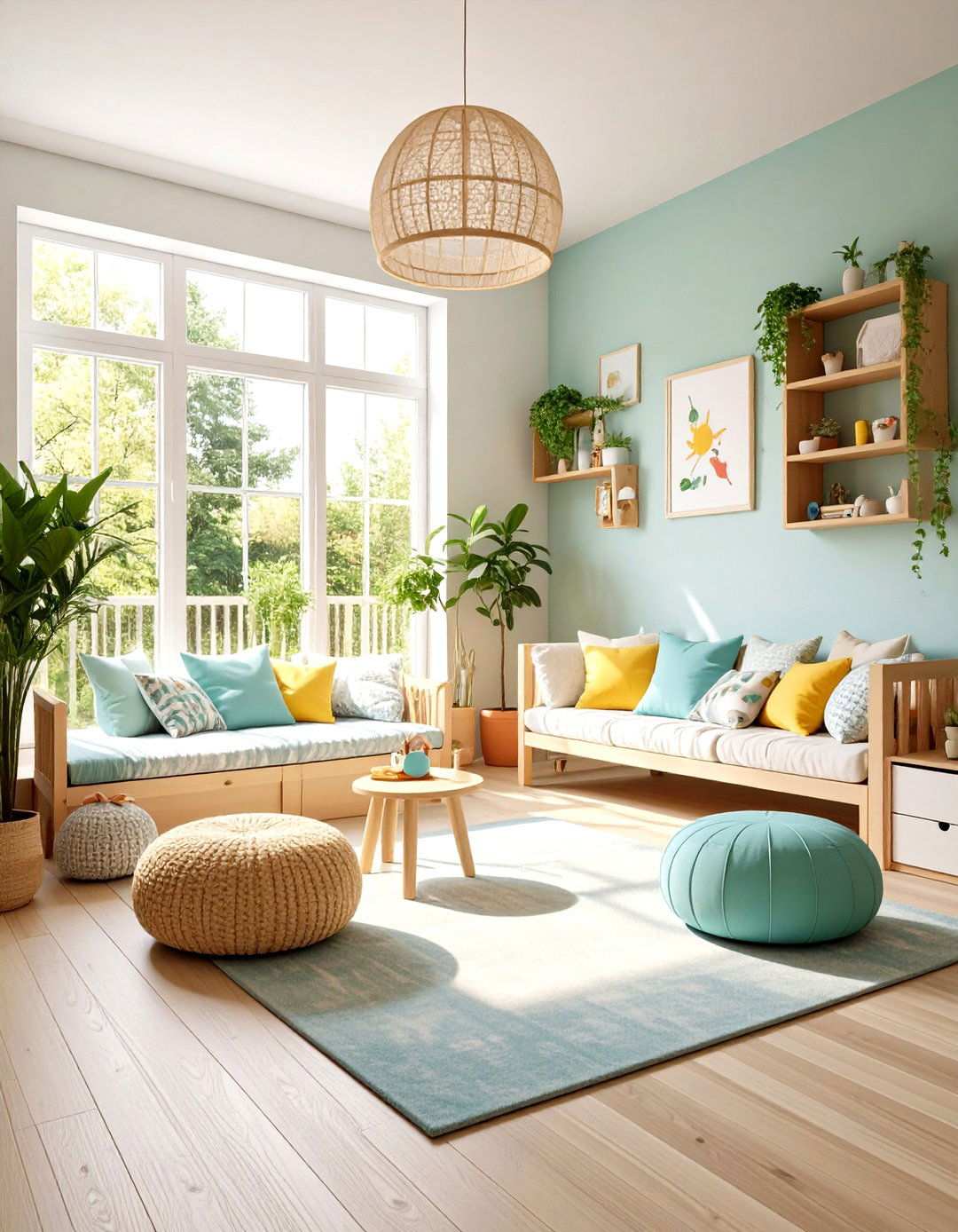 Childrens Play and Reading Corner - 24 Small Sunroom Ideas