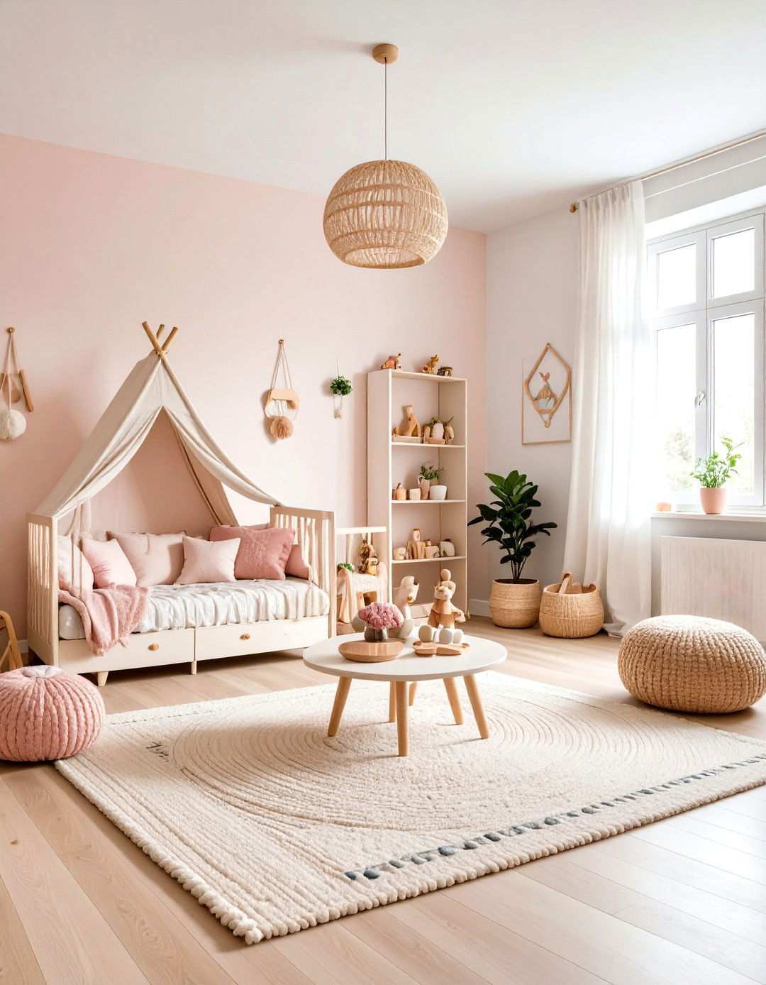 Childrens Playroom Coral and Cream Fun - 24 Warm Color Palettes for Every Room in the House