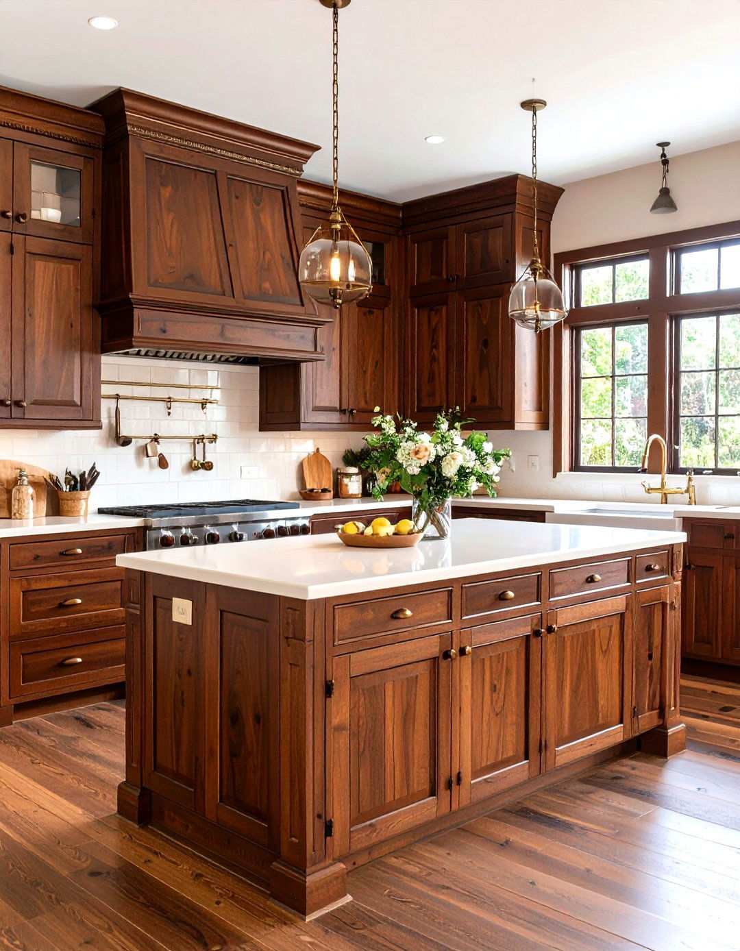 Chocolate Brown Rustic Kitchen Cabinets - 24 Kitchen Cabinet Color Ideas