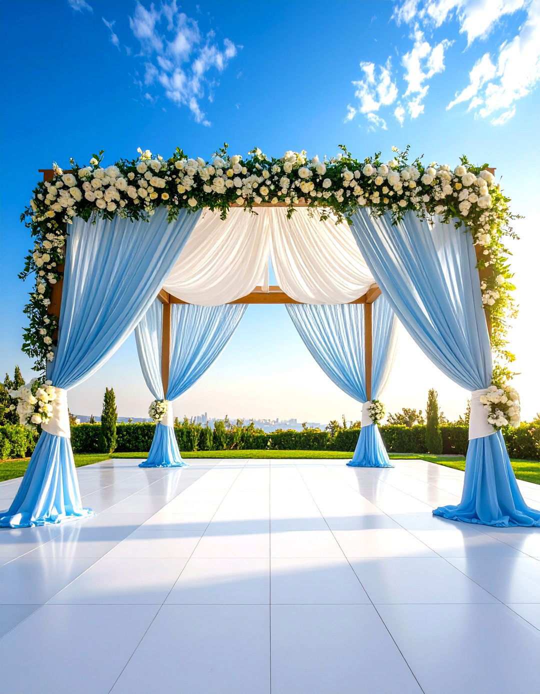 Chuppah Traditional Elegance - 24 Wedding Backdrop Ideas