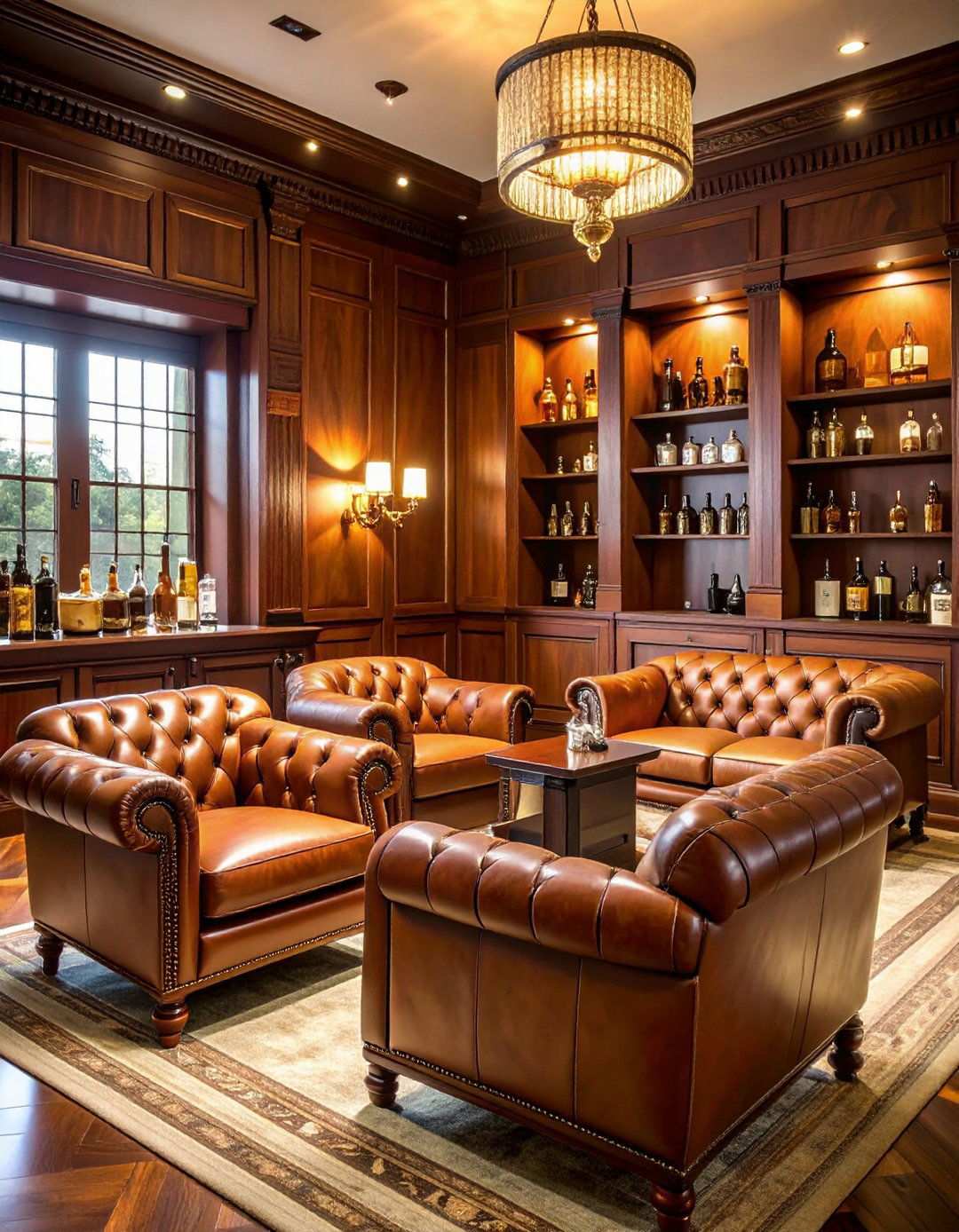 Cigar Lounge Atmosphere - 24 Man Cave Design Ideas