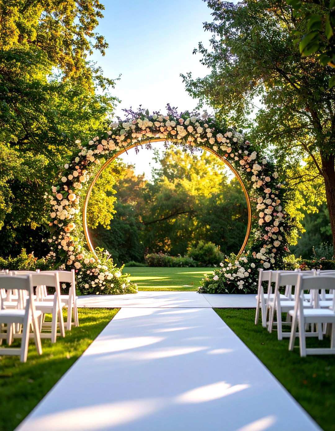 Circular Moongate Ceremonies - 24 Wedding Backdrop Ideas