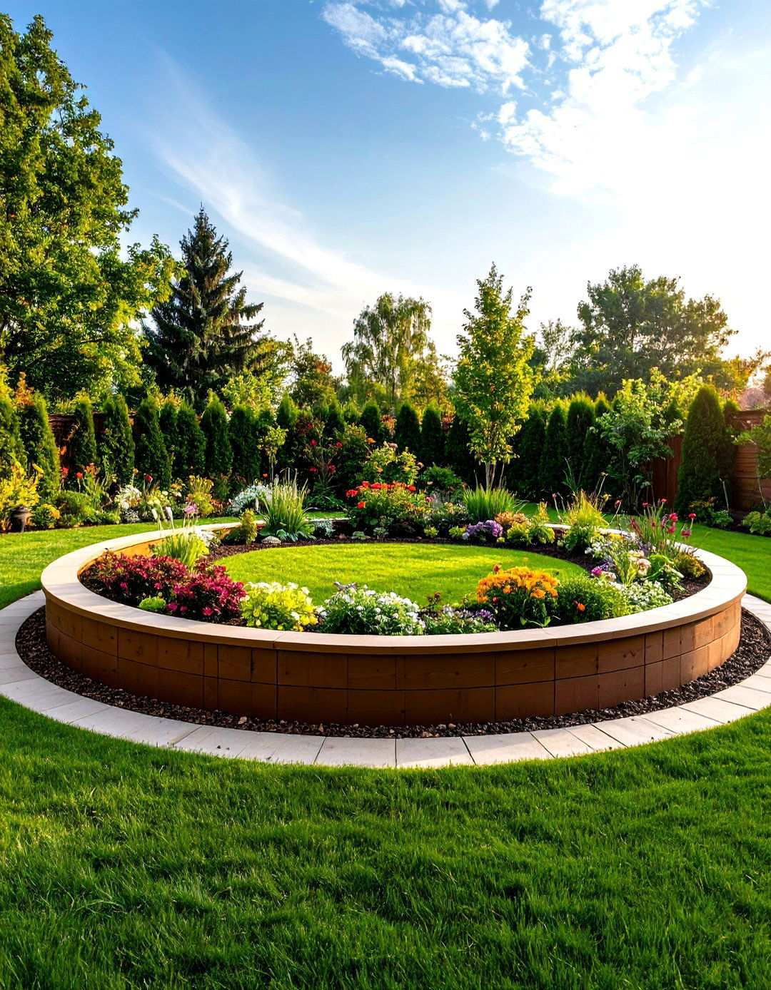 Circular Round Garden Beds - 24 Raised Garden Bed Ideas