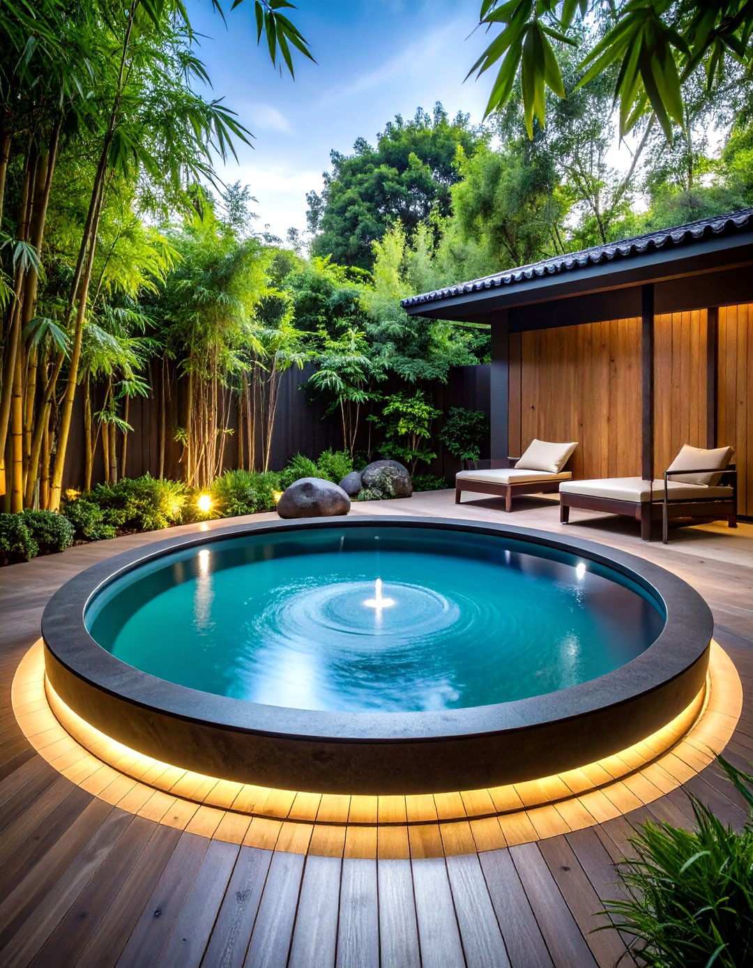 Circular Zen Meditation Pool - 24 Small Inground Pool Ideas