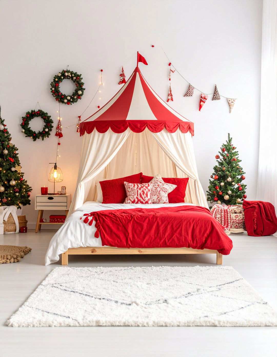 Circus Performance Arena with Entertainment Elements - 24 Red Boy Room Ideas