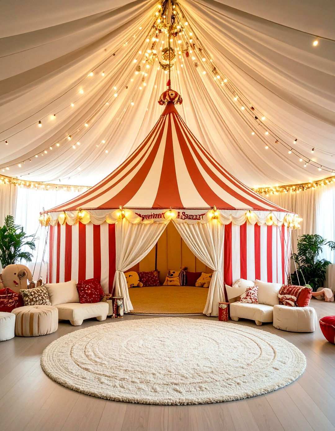 Circus Tent Reading Spectacular - 24 kids reading nook ideas