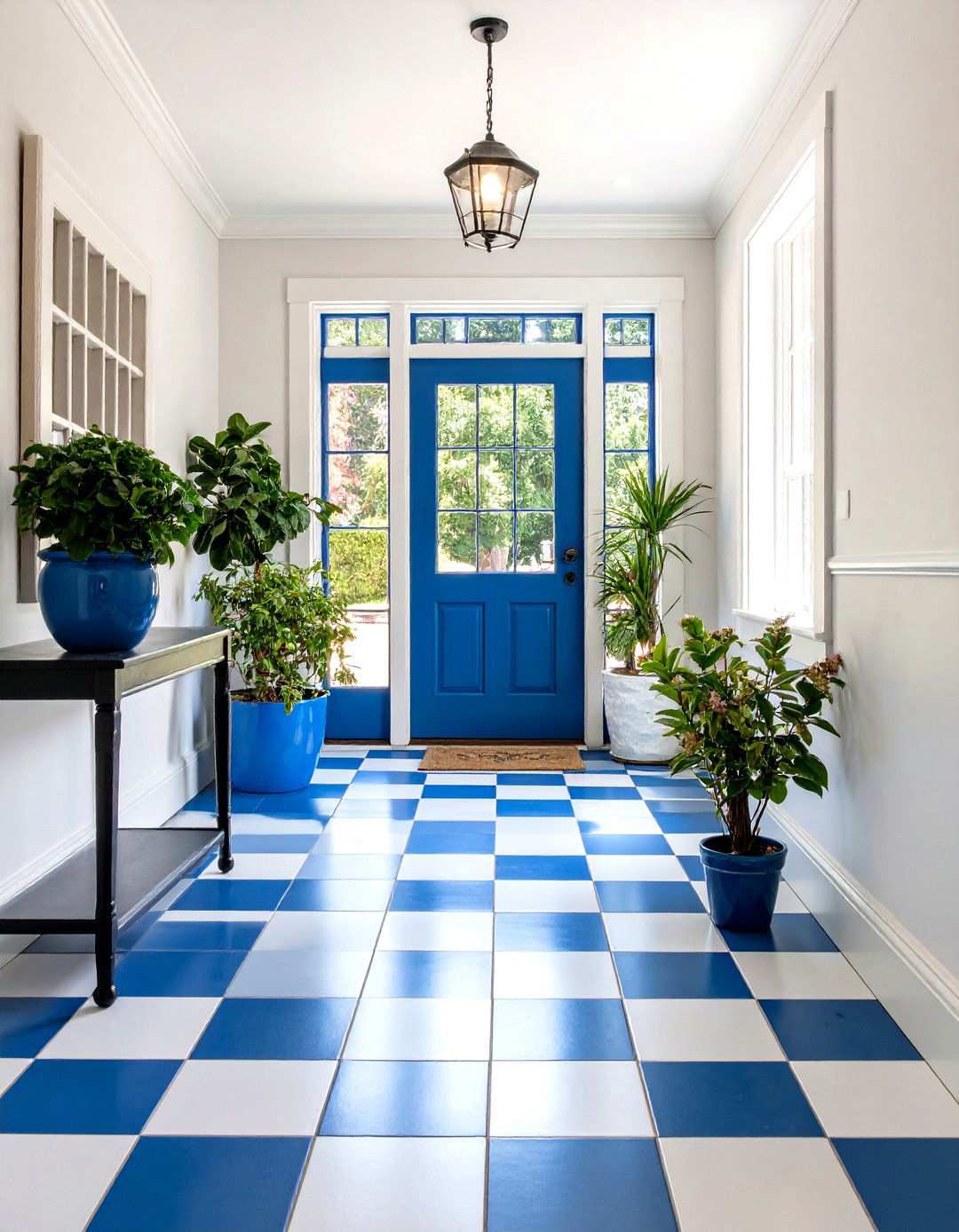 Classic Black and White Checkerboard Pattern - 24 Small Entryway Tile Floor Ideas
