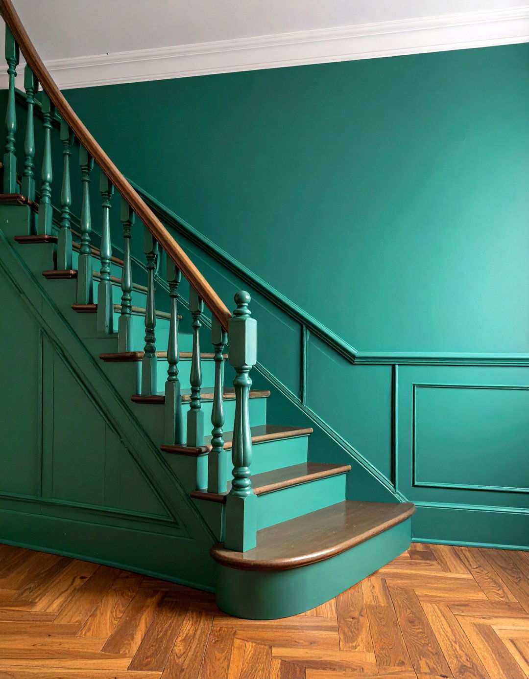 Classic Chair Rail Details - 24 Staircase Wall Ideas