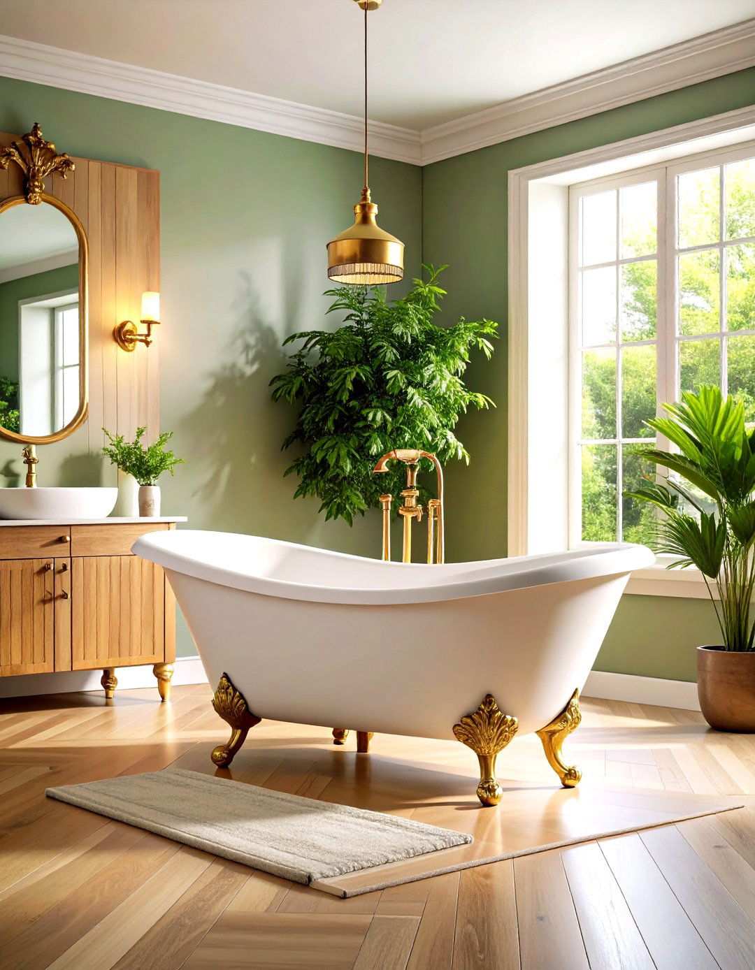 Classic Clawfoot Bathtub Centerpiece - 24 Victorian Bathroom Ideas