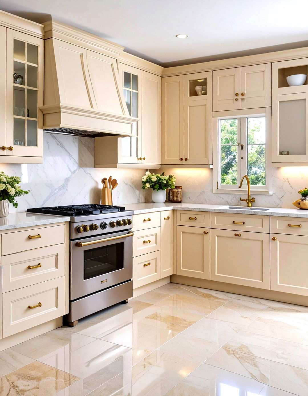 Classic Cream Appliance Suites - 24 Kitchen With Colored Appliances Ideas