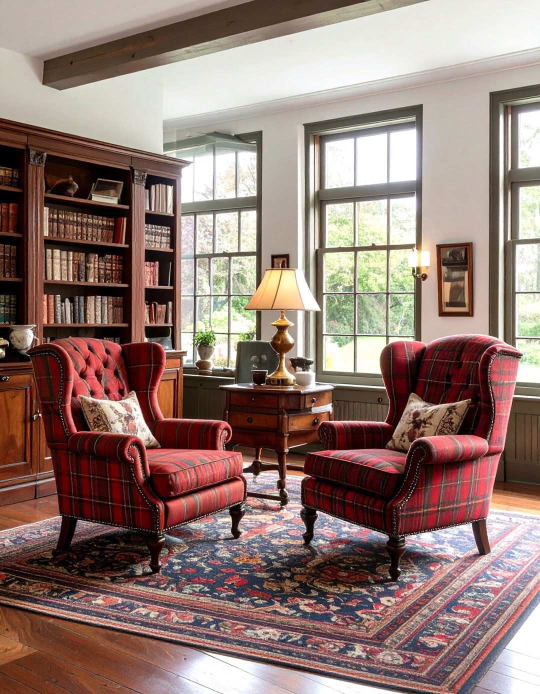 Classic Tartan Study - 24 Ralph Lauren Living Room Ideas