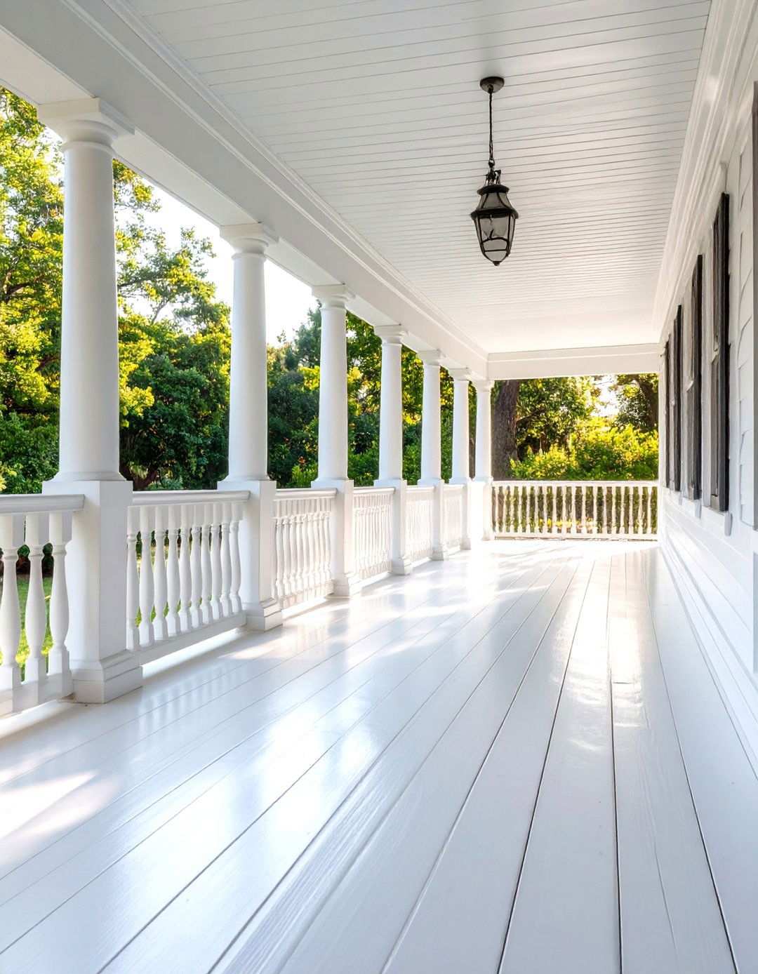 Classic White Porch Floors - 24 Porch Paint Colors