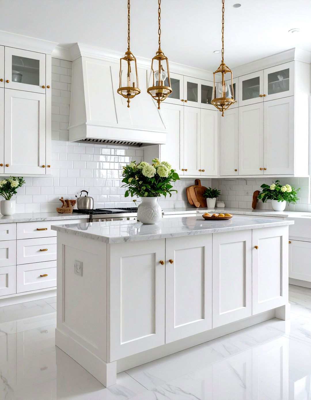 Classic White Shaker Kitchen Cabinets - 24 Kitchen Cabinet Color Ideas
