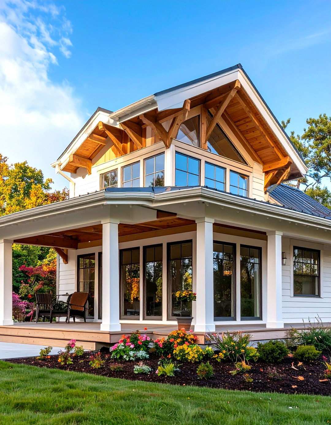 Clerestory Metal Window Integration - 24 Metal Roof Porch Design Ideas
