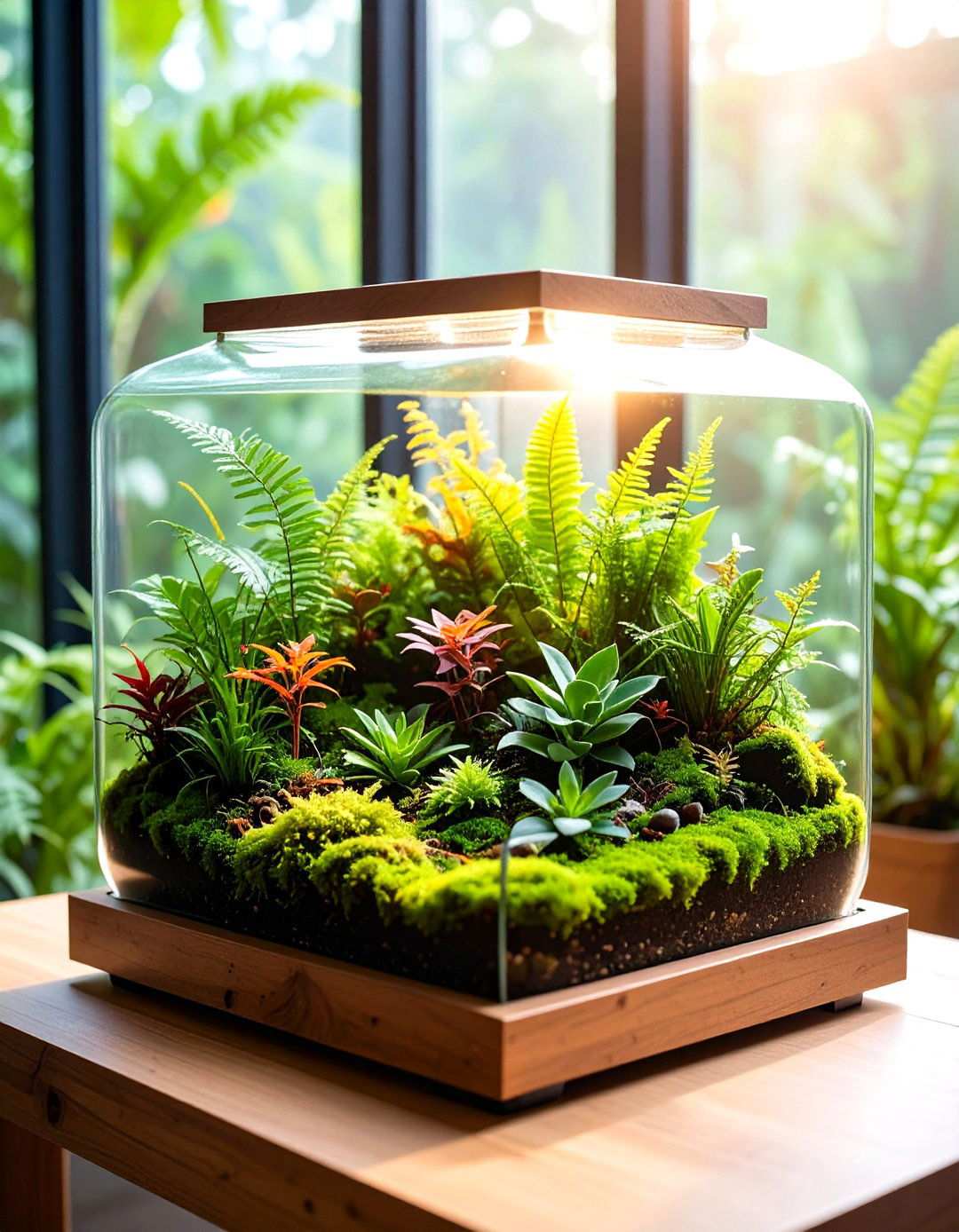 Closed Tropical Forest Terrarium - 24 Terrarium Ideas
