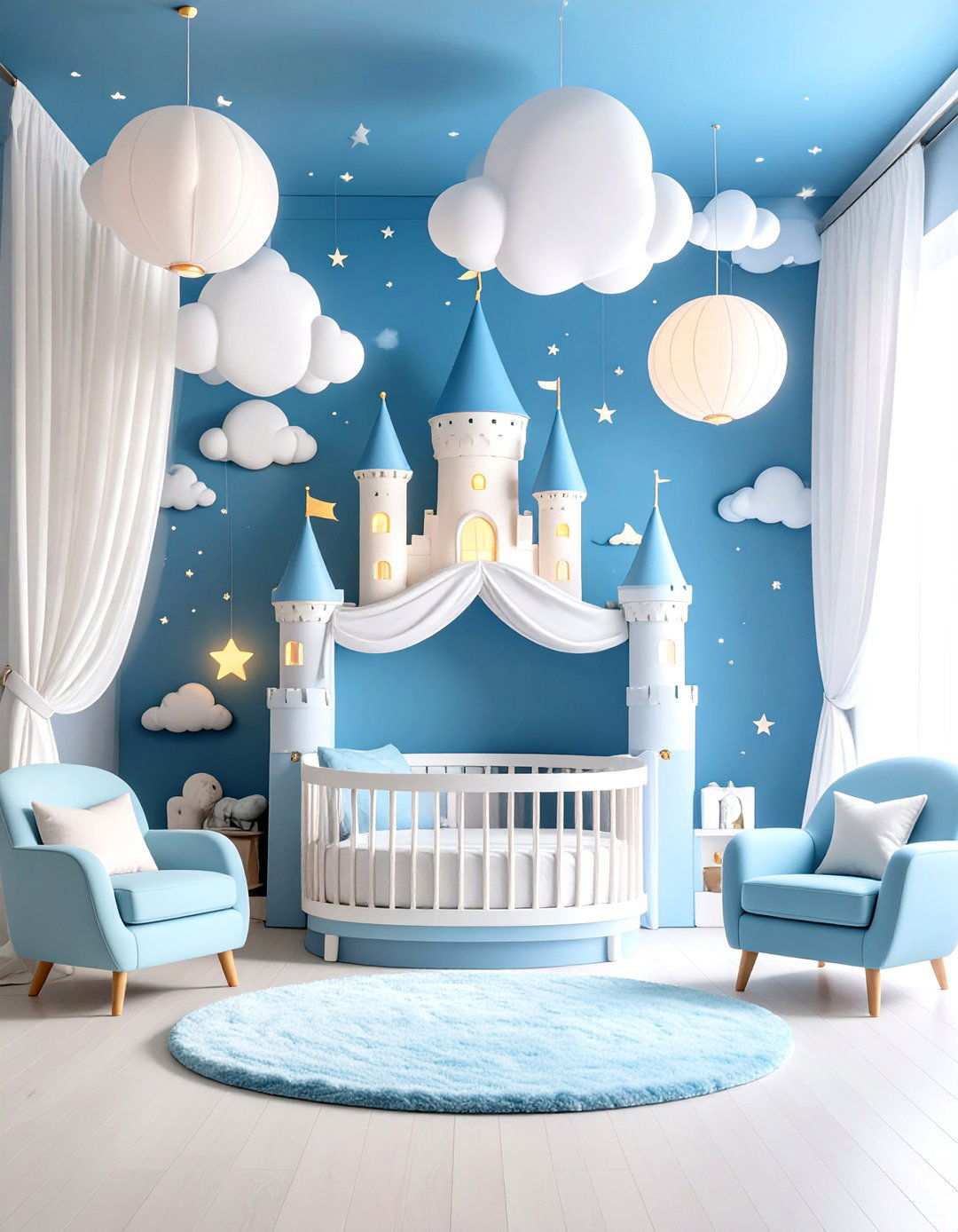 Cloud Castle Dream Nursery - 24 Whimsical Nursery Ideas
