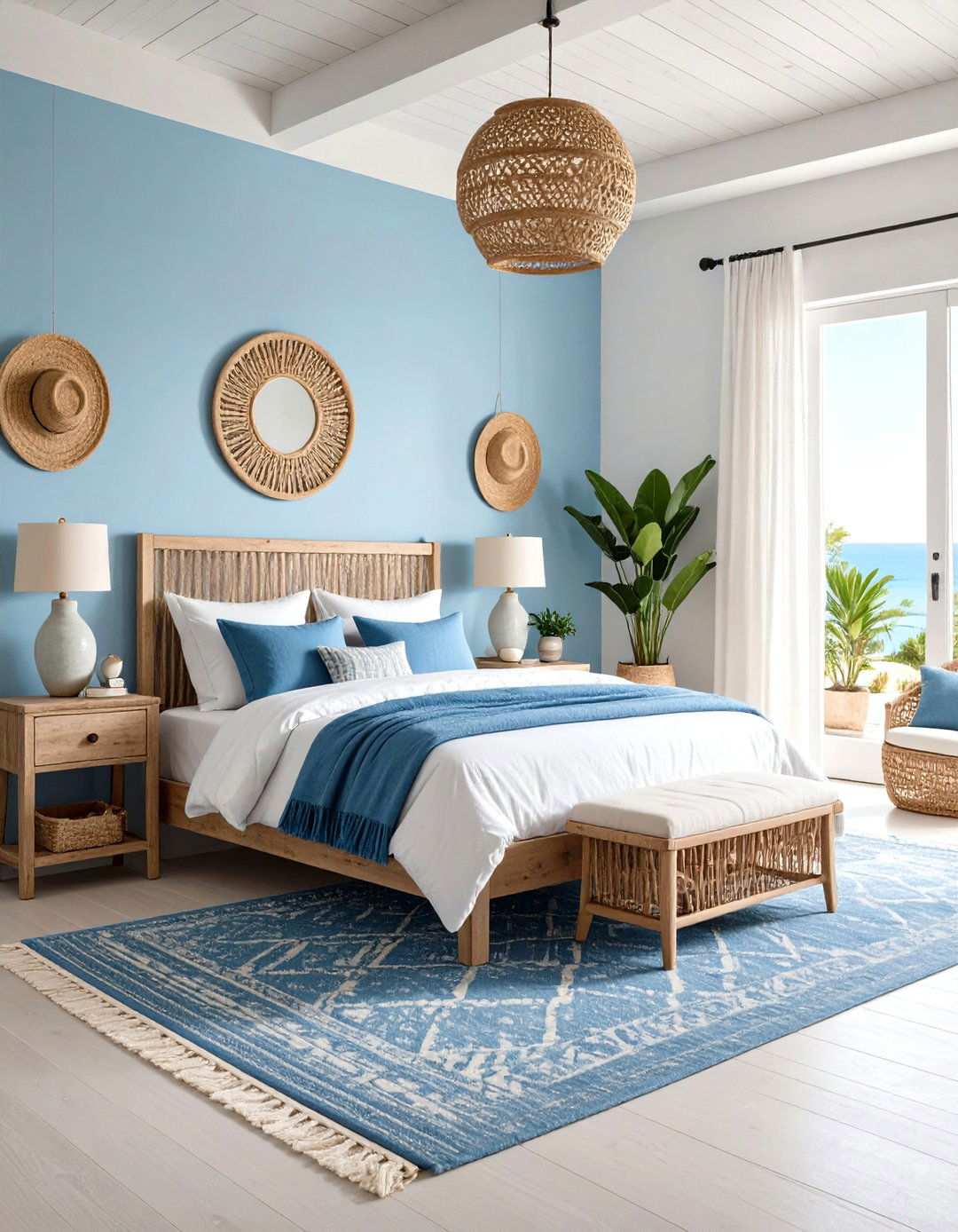 Coastal Blue Mediterranean Serenity - 24 Mediterranean Bedroom Ideas