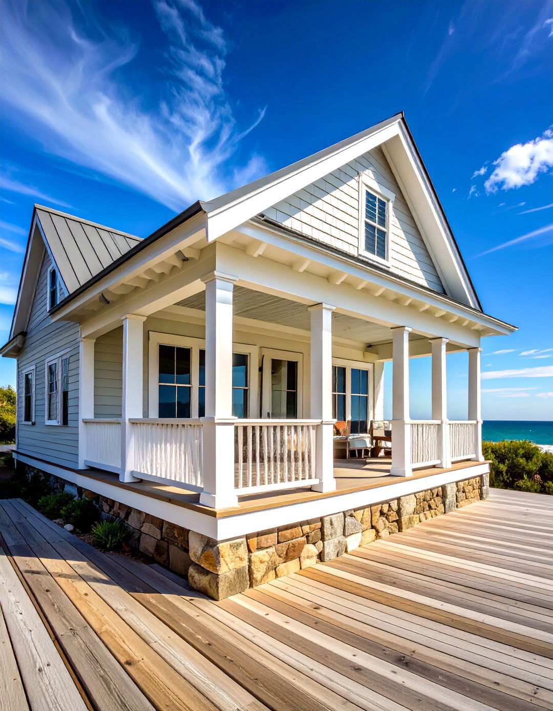 Coastal Breeze Gable Porch Haven - 24 Open Gable Porch Ideas