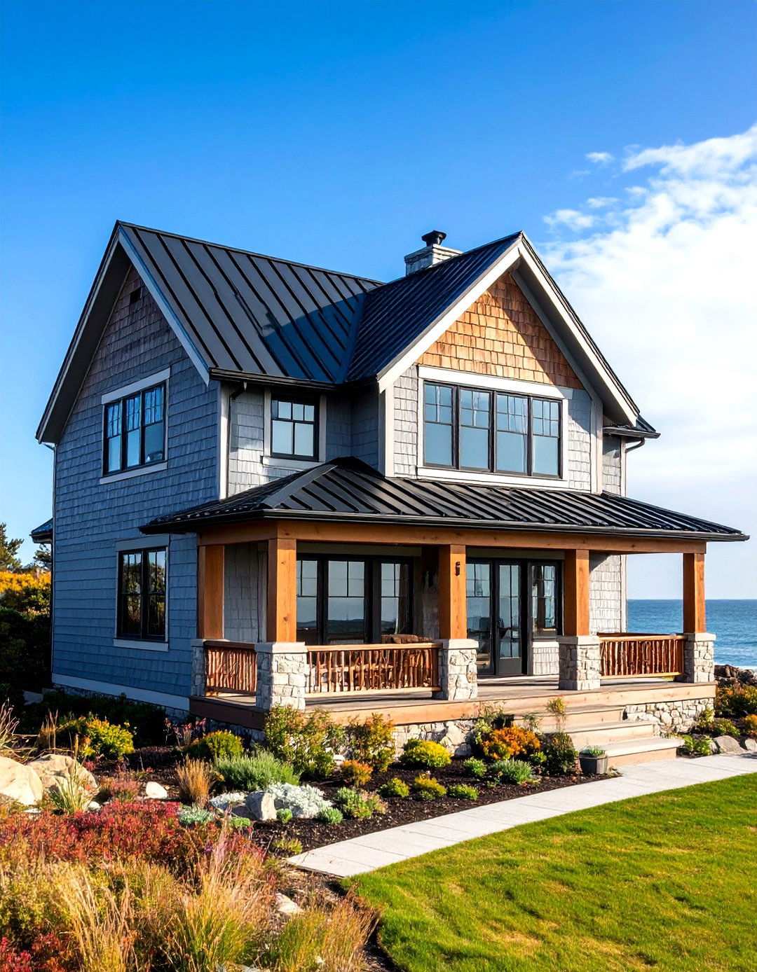 Coastal Cottage Relaxation - 24 houses with black roofs