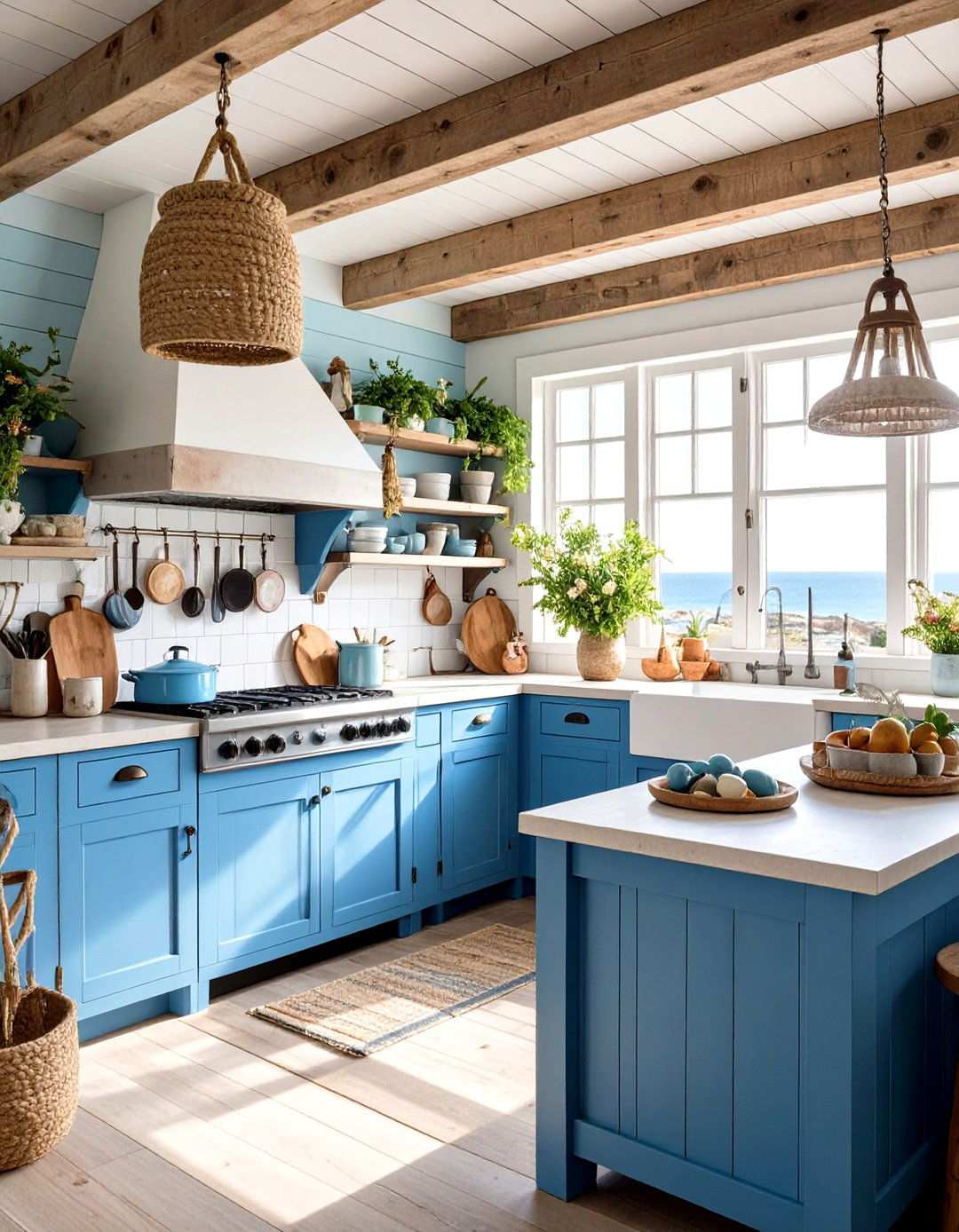 Coastal Cottage Rooftop Kitchen Retreat - 24 Rooftop Kitchen Ideas