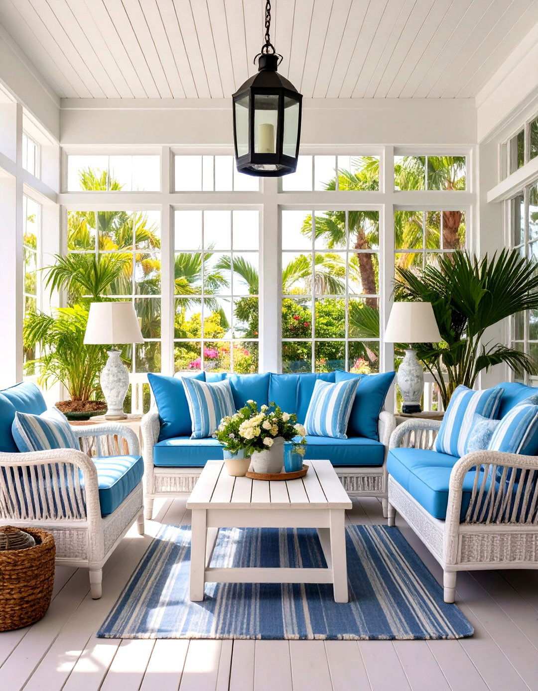 Coastal Cottage Screened Porch - 24 Small Screened-in Porch Ideas