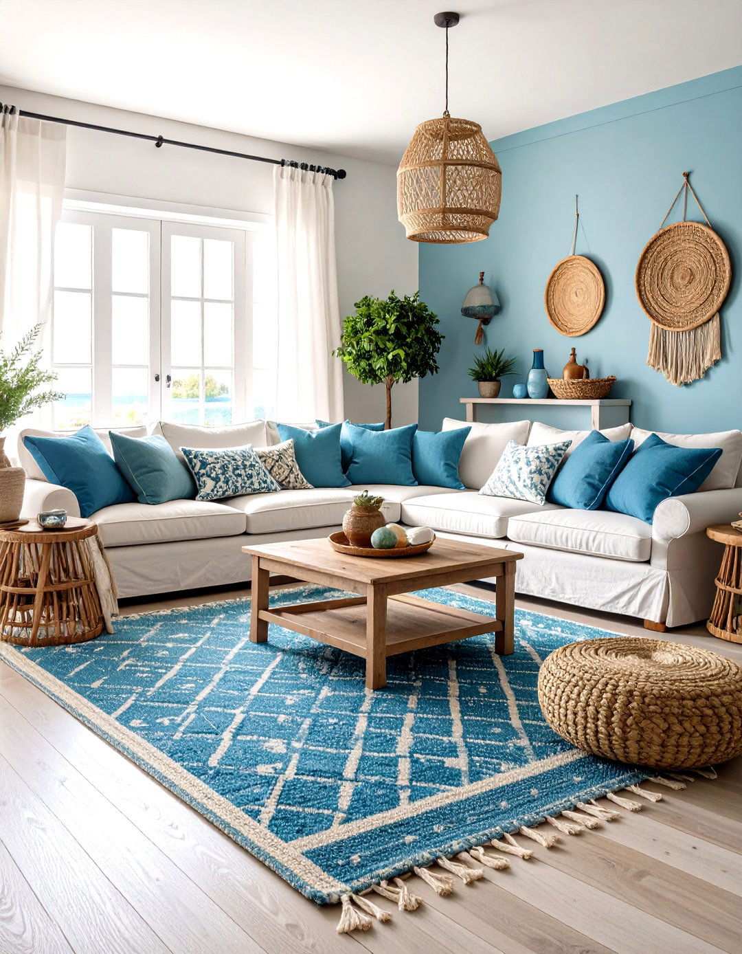 Coastal Cottage Snug with Light Blues - 24 Snug Room Ideas