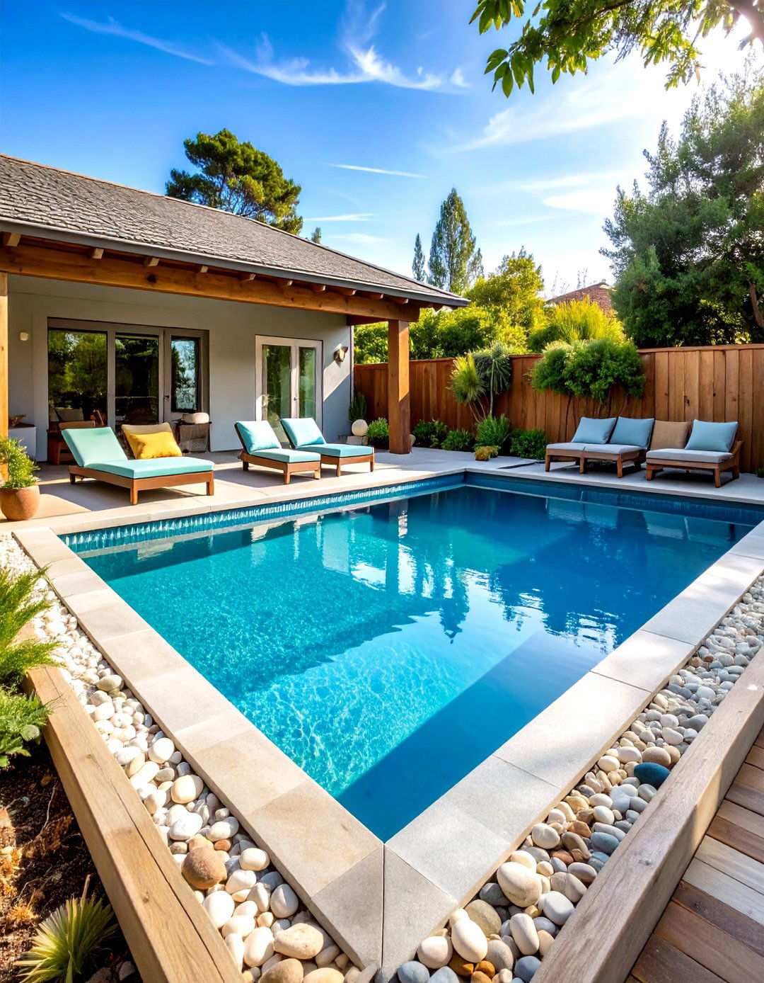 Coastal Inspired Lagoon Pool - 24 Lagoon Pool Ideas