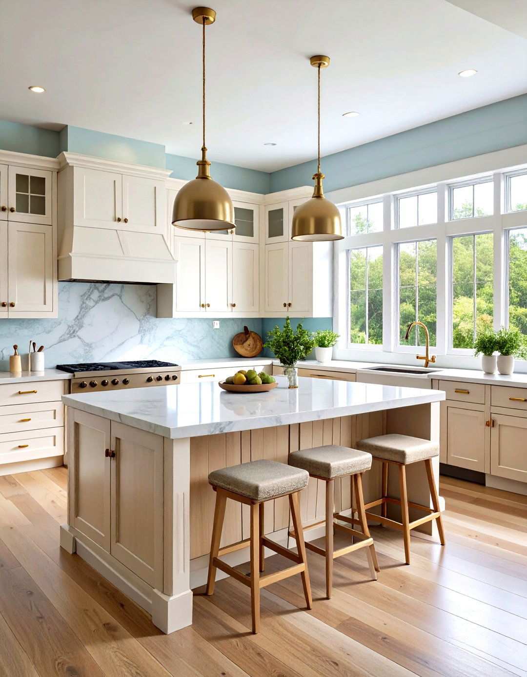 Coastal Kitchen Island Design - 24 Nancy Meyers Interior Design Ideas