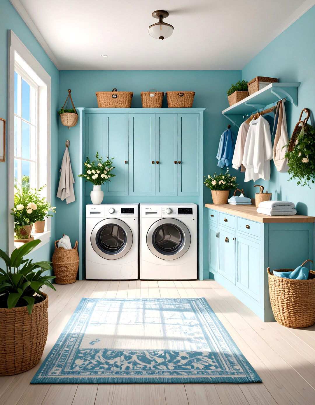 Coastal Mudroom Laundry Design - 24 Mudroom Laundry Room Ideas