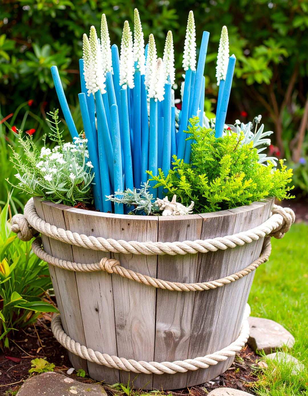 Coastal Nautical Planter Designs - 24 Outdoor Succulent Container Ideas